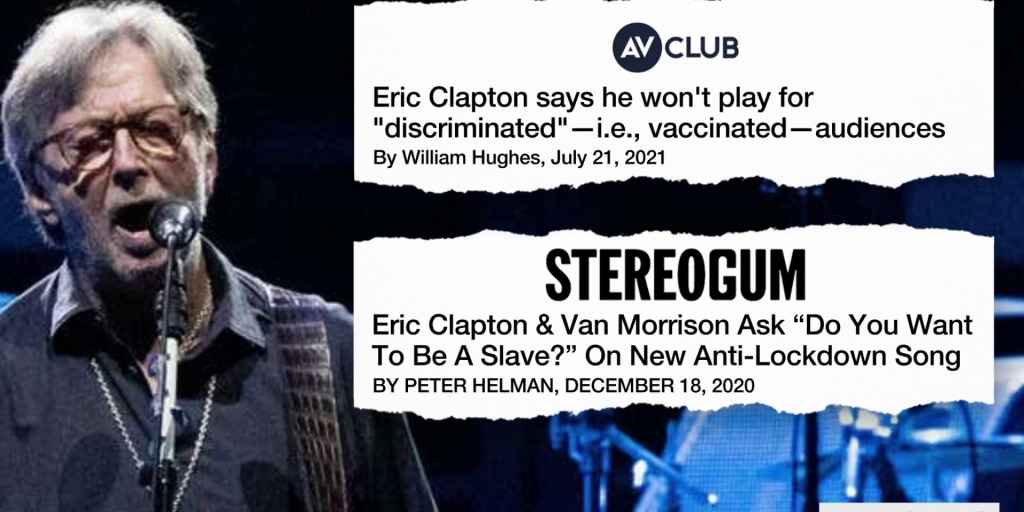 Eric Clapton donating to anti-vax group critiqued by Joy Reid - Vimarsana News