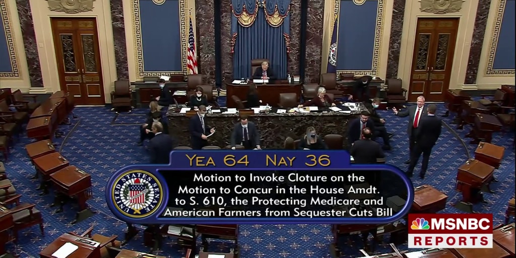 Senate votes to advance bill to suspend filibuster for debt ceiling vote - Vimarsana News