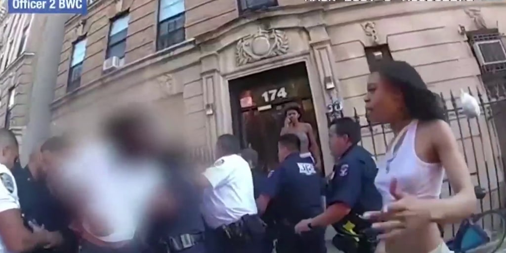 NYPD releases bodycam of officer punching woman in face