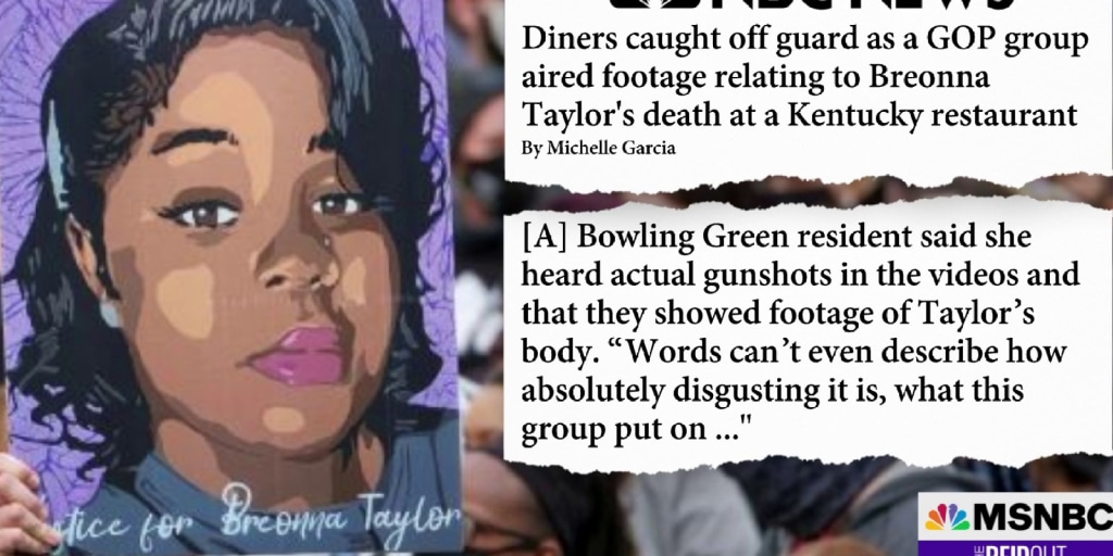 GOP women's group shows footage of Breonna Taylor shooting at restaurant event hosting police officer who fired shots - Vimarsana News