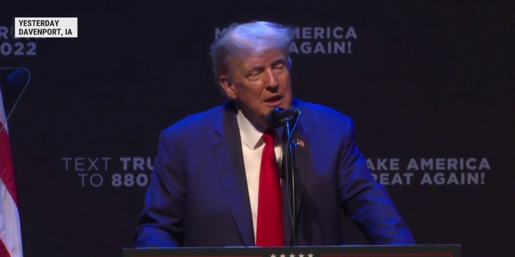 Trump criticizes DeSantis in his first Iowa speech - Vimarsana News