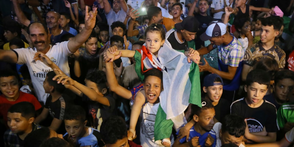 Algerians celebrate Olympic boxer Imane Khelif's gold medal victory