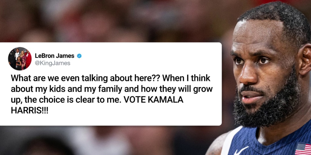 What are we even talking about here Lebron James makes powerful endorsement of Kamala Harris
