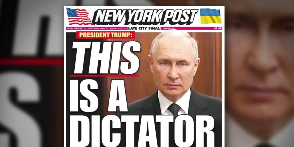 'This is a dictator': New York Post cover shows cracks in right-wing over  Trump's comments