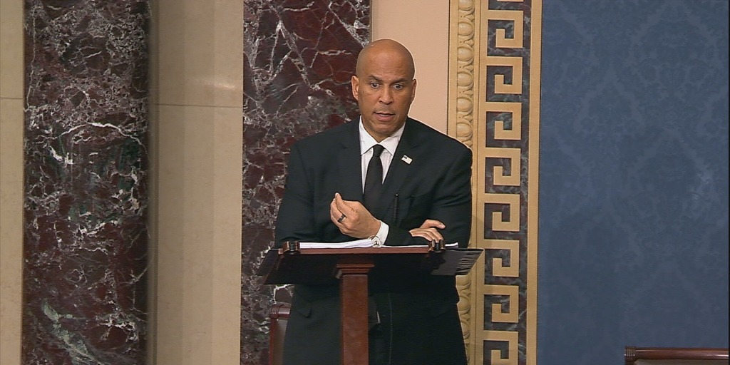 Watch live: Sen. Booker continues marathon Senate speech to protest Trump