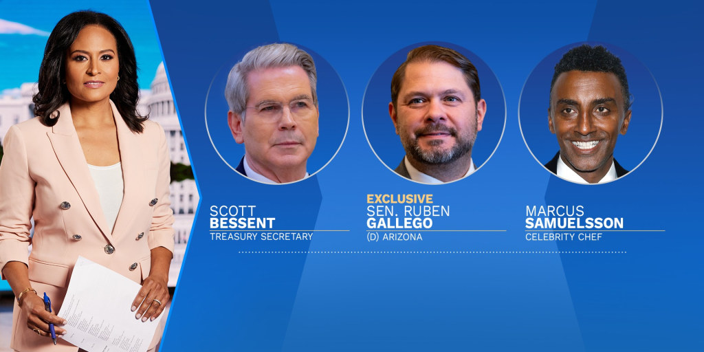 Oct. 26 -- Sec. Scott Bessent and Sen. Ruben Gallego, plus Marcus Samuelsson