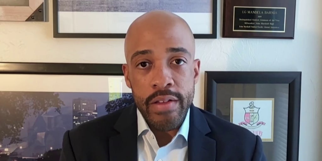 Mandela Barnes, apparently unaware that in modern America you’re supposed to *talk* about accountability, not actually try it.