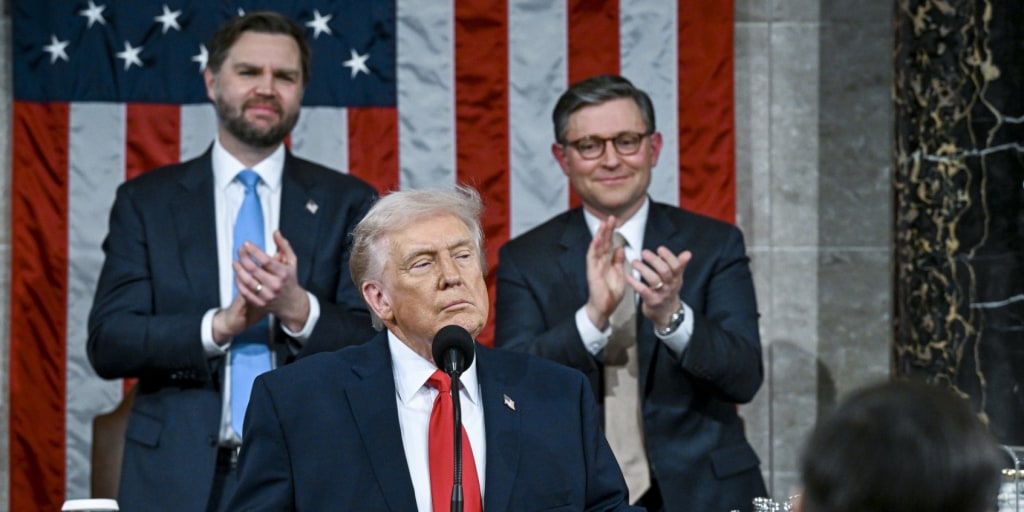 JD Vance listens attentively as Trump explains that from now on, only the *approved* fraud is allowed.