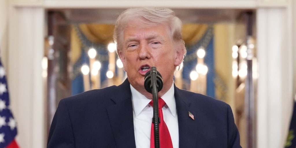 Trump, moments before explaining how a downed U.S. jet is both no big deal and also the perfect reason to start a war.