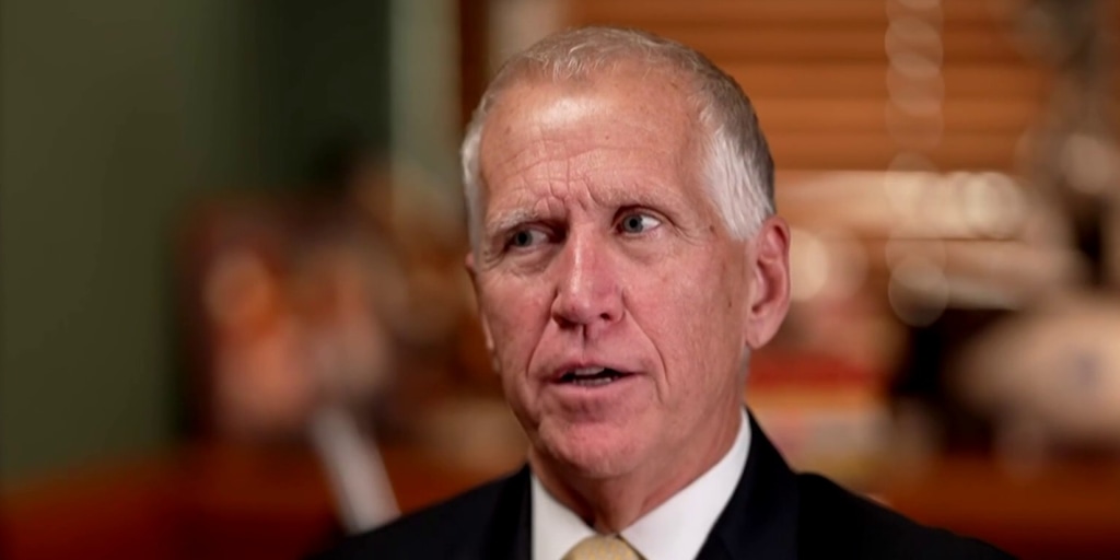 Thom Tillis bravely explains that the arsonist-in-chief is only dangerous because his matches keep giving him bad advice.