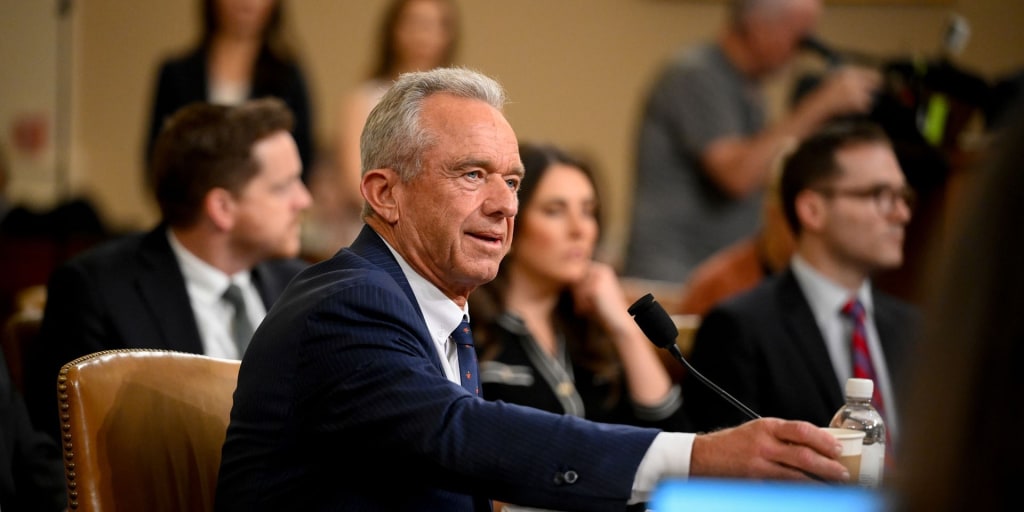 RFK Jr. explains how he’ll save American health care by gently shoving public health off a cliff and calling the fall a wellness journey.