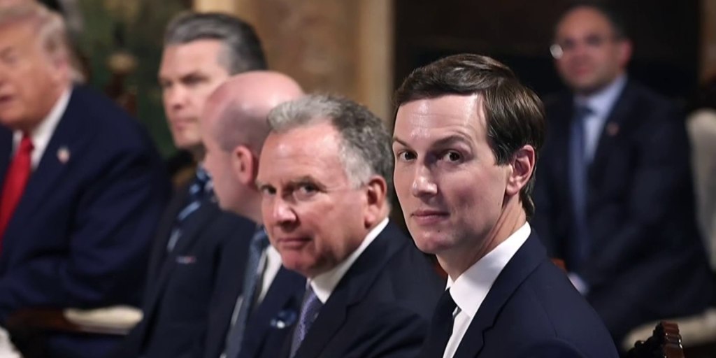 Jared Kushner, freshly moisturized and unelected, prepares to solve Middle East peace again between real estate deals.