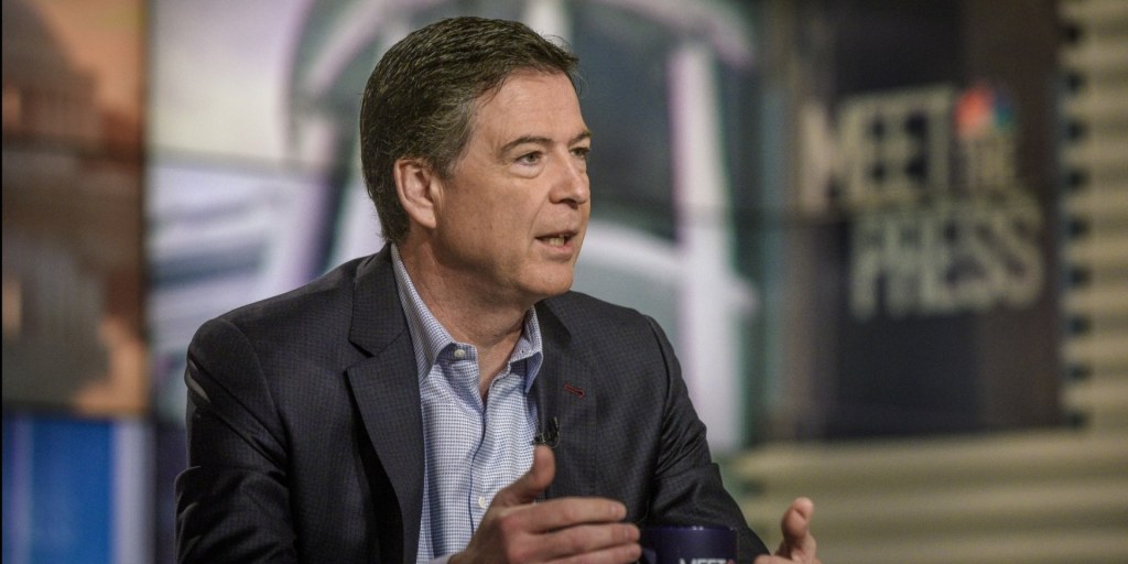 James Comey, moments before discovering that "independent law enforcement" is not a concept in the Trump HR manual.