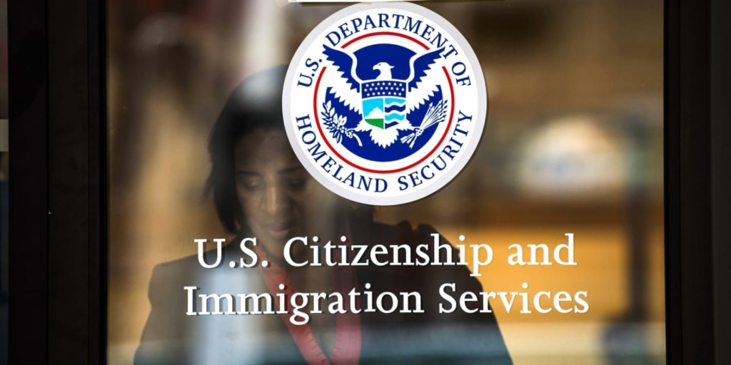 DHS officials proudly unveiling their new innovation in immigration policy: the revolving door that only spins outward.