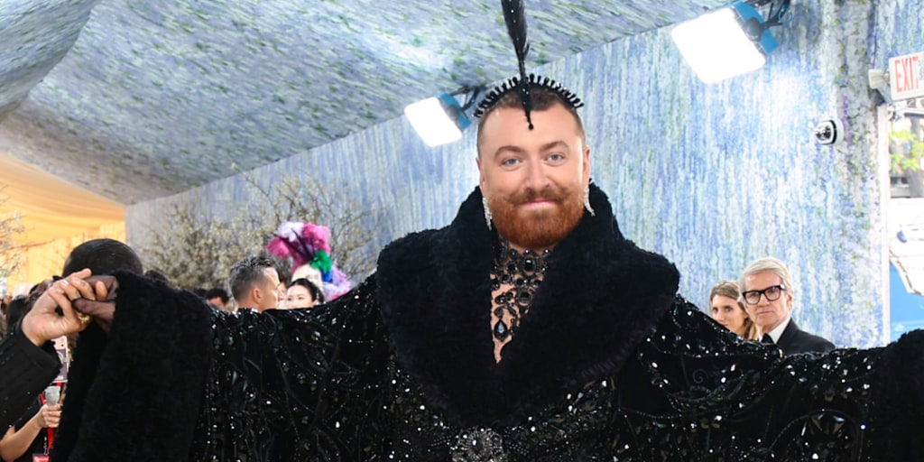 sam smith black dress Sam Smith's Brit Awards 2023 Outfit, Explained: Red Carpet in Latex