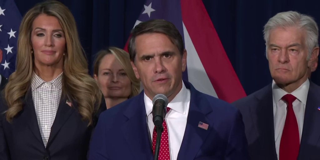 Acting AG Todd Blanche, moments after realizing his client just offered him the entire Justice Department as a retainer bonus.