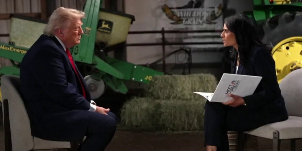Trump, moments before explaining that his totally independent Fed chair will coincidentally do exactly what he wants without him ever having to say it out loud.