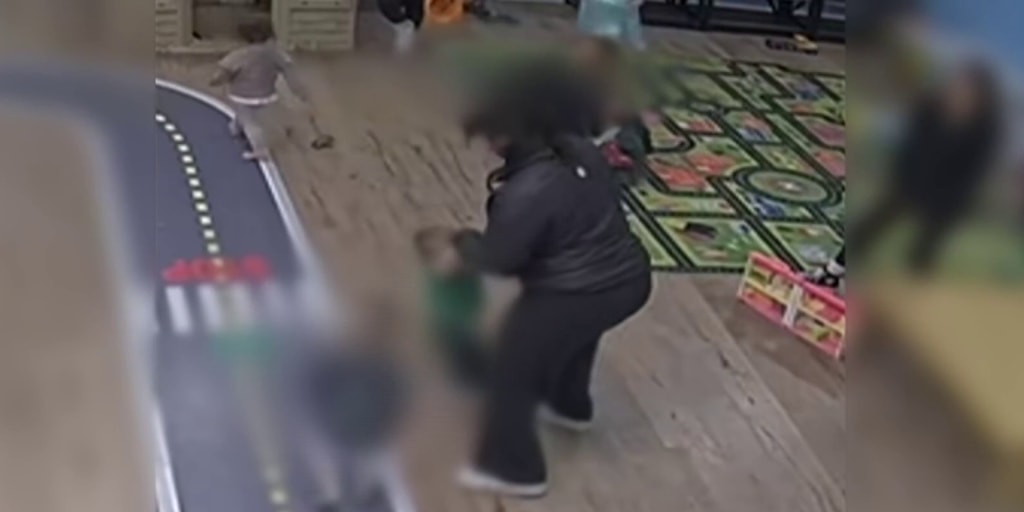 Parents sue fitness club daycare after video appears to show worker throwing chi...