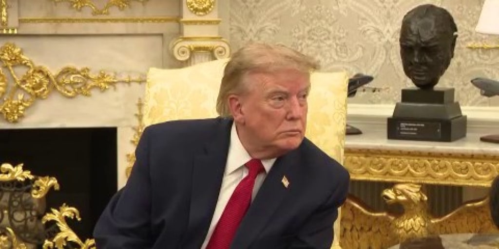 Trump explaining that his Middle East strategy is basically ‘Shark Tank,’ except the losers get bombed.