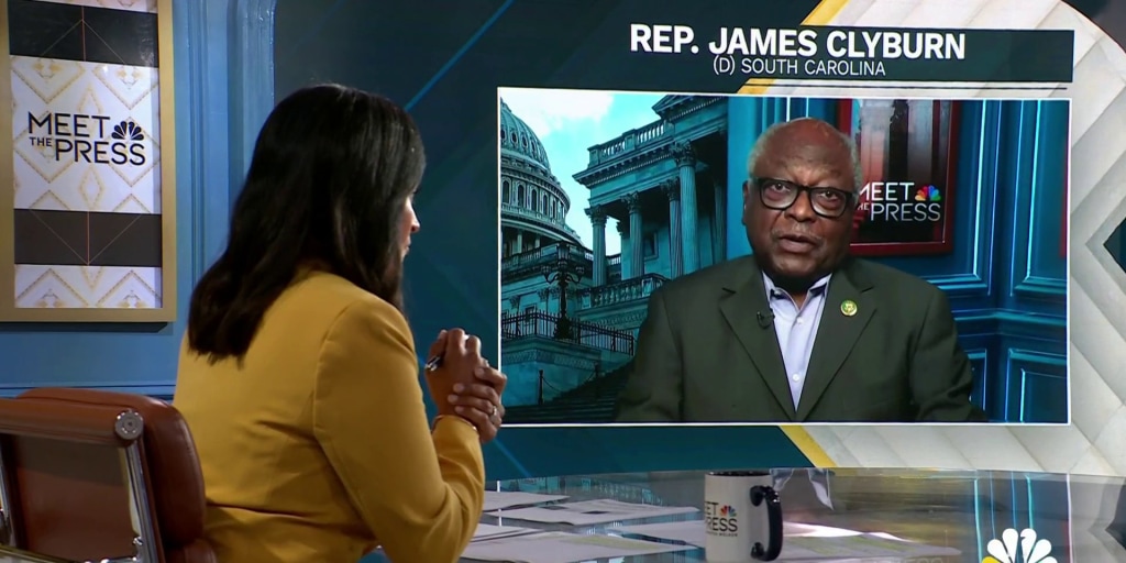 Jim Clyburn carefully explaining that the best way to stop Trump from breaking the Constitution again is to definitely not use the part of the Constitution designed for that.