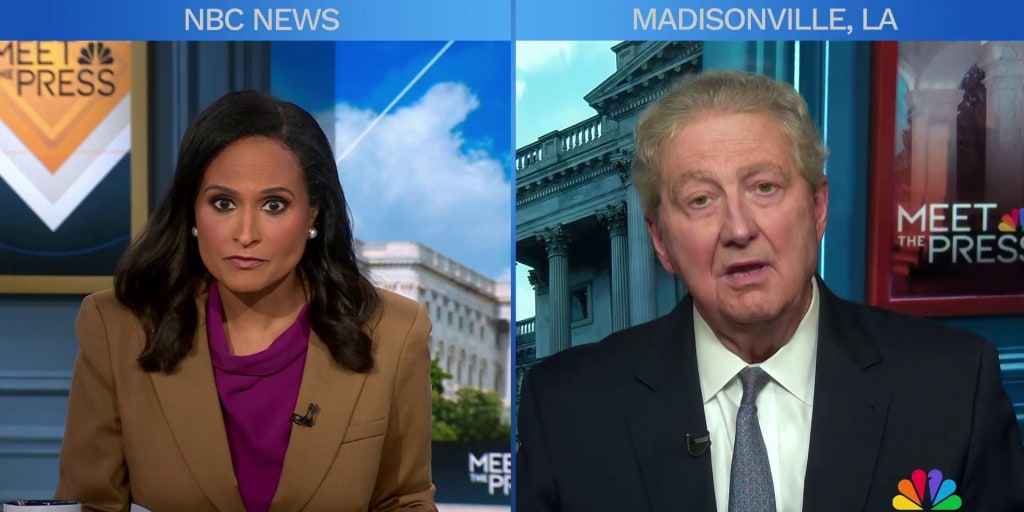 Sen. John Kennedy explains his nuanced Russia policy: say something violently macho on TV while the Trump team brings Putin a fruit basket.