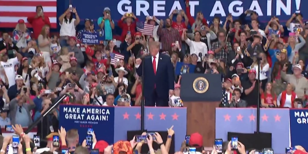 Trump and Obama rally supporters in key battleground states ahead of midterms