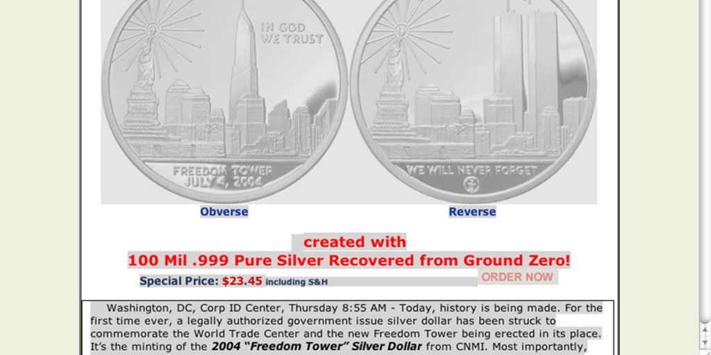 Spitzer halts saleof 9/11 coins he calls fraud