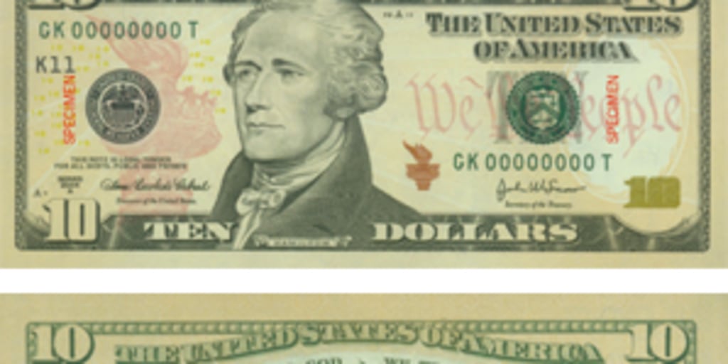 A new, more colorful $10 bill makes its debut