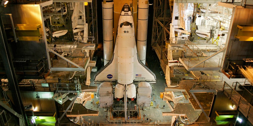 Shuttle Discovery readies for 12-day mission