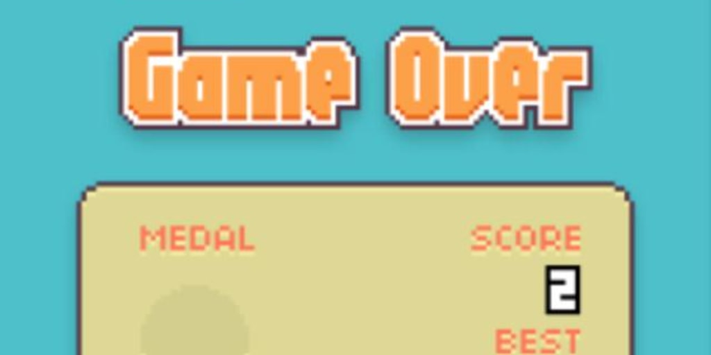 Creator - game over for Flappy Bird