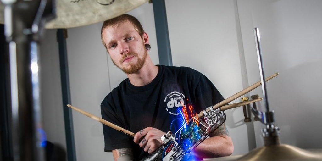 Robotic Drumming Prosthesis Gives Musician an Extra Hand