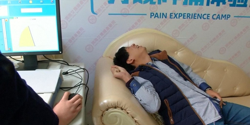 Machine lets men feel 'simulated labor' pains