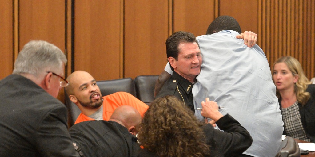 Van Terry, Cleveland Dad, Lunges at Daughter's Smirking Killer in Court