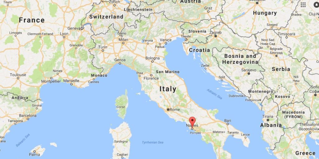 Map Of Italy Showing Naples Mafia Investigation Sparks Dozens Of Arrests Near Naples, Italy