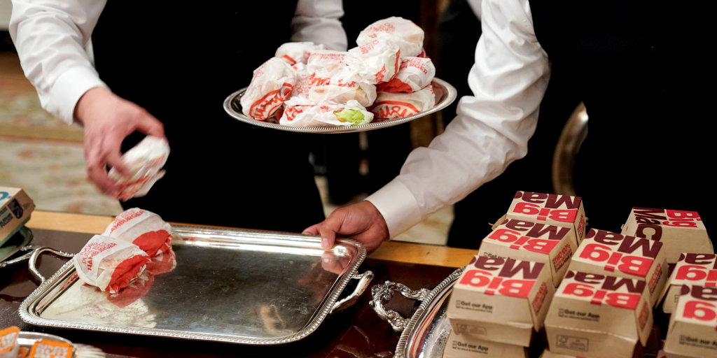 The Pure American Banality of Donald Trump's White House Fast-Food Buffet