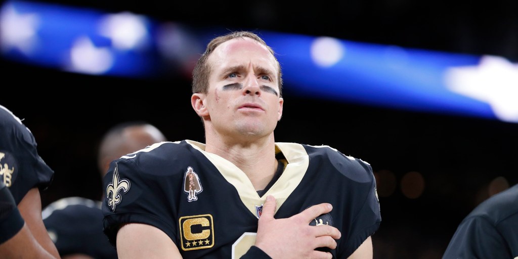 Drew Brees Apologizes for Calling Kneeling During the Anthem  'Disrespectful' - The New York Times