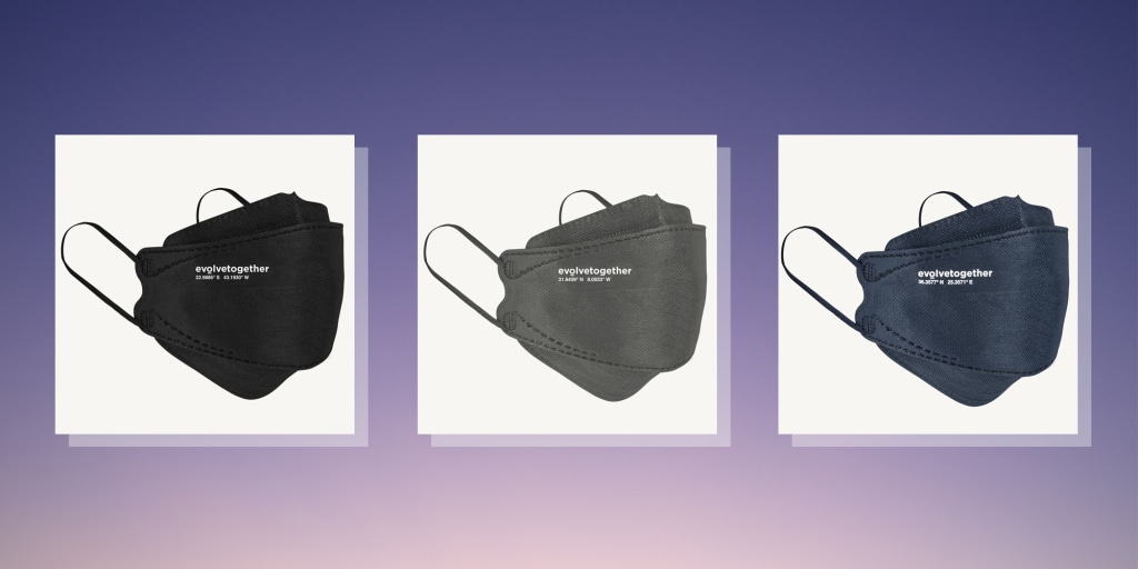 ★evolvetogether★KN95 Masks 5pcs★Black (有名芸能人) 210602-2x1-evolvetogether-mask
