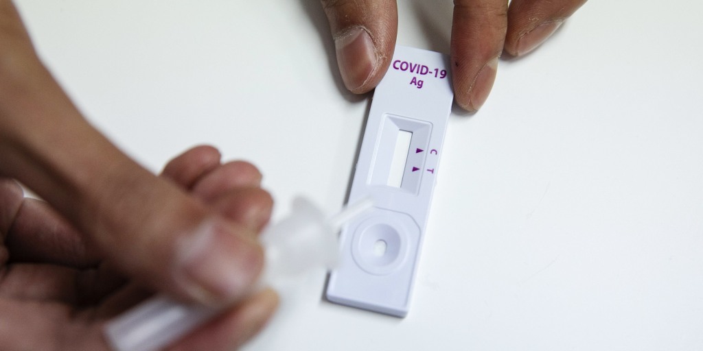 Biden administration to start shipping free at-home Covid
tests next week