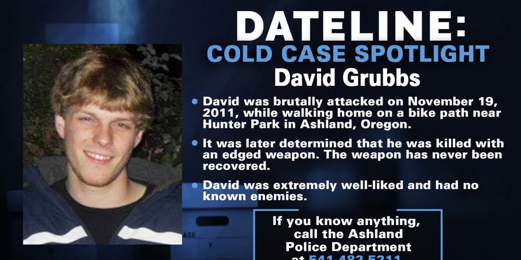 Community still looking for answers in violent 2011 murder of David Grubbs  on Ashland, Oregon bike path