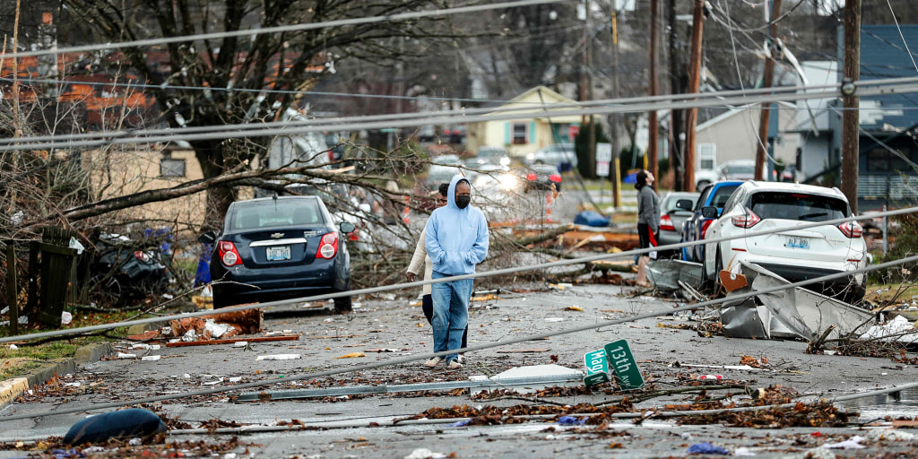 Recovery efforts begin after tornadoes rip through several states, killing dozens