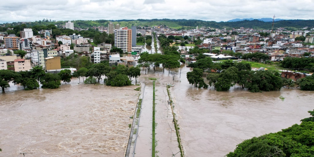 Overflowing rivers flood homes as deadly storm batters southern Brazil