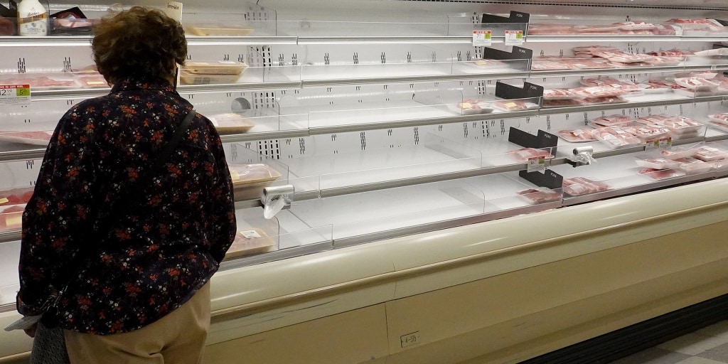 Las Vegas grocery stores see empty shelves during omicron wave