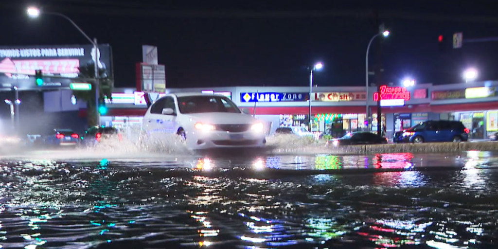Las Vegas flooding: Multiple casinos, entire Strip, airport under water  amid storm