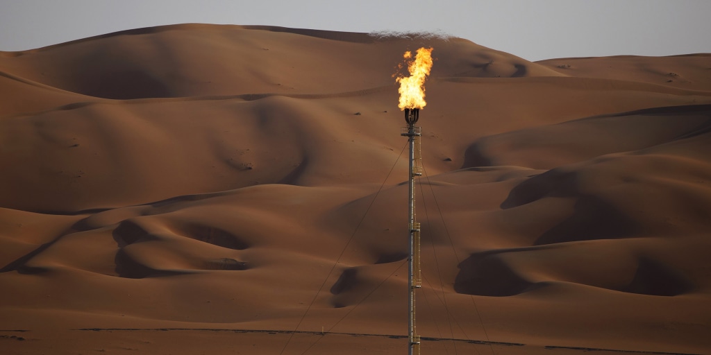 Brent, the international oil benchmark, touches $99 per barrel after Saudi Arabia reported an attack on energy assets that caused temporary pauses in operations.