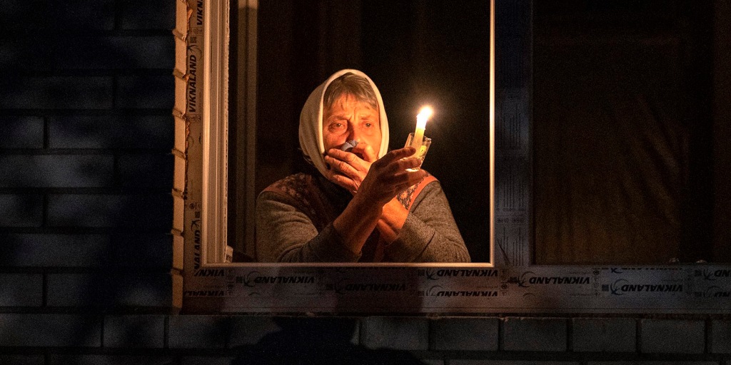 No one can break us': Ukrainians turn to candles for dinner as power cuts  grip nation - India Today