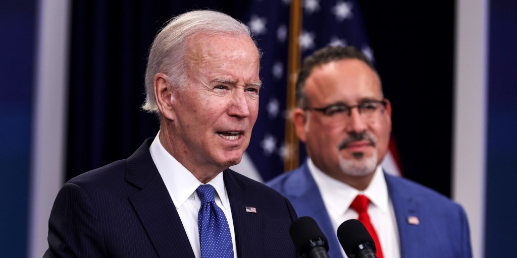 Biden extends student loan payment pause as debt relief plan
remains on hold