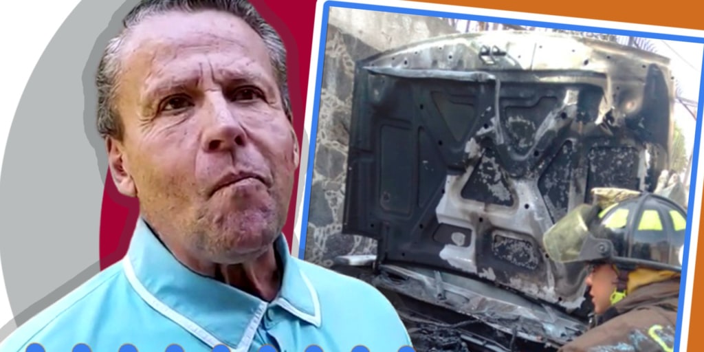 Alfredo Adame vive tremendo drama al incendiarse su camioneta de