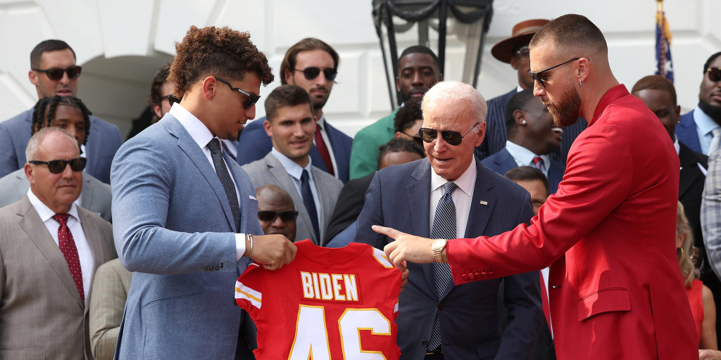 Biden hosts Super Bowl champ Kansas City Chiefs at White House – NBC 7 San  Diego