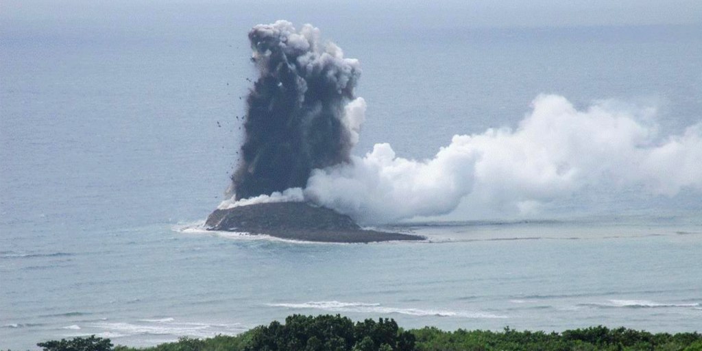 New island emerges after undersea volcano erupts off Japan, but
