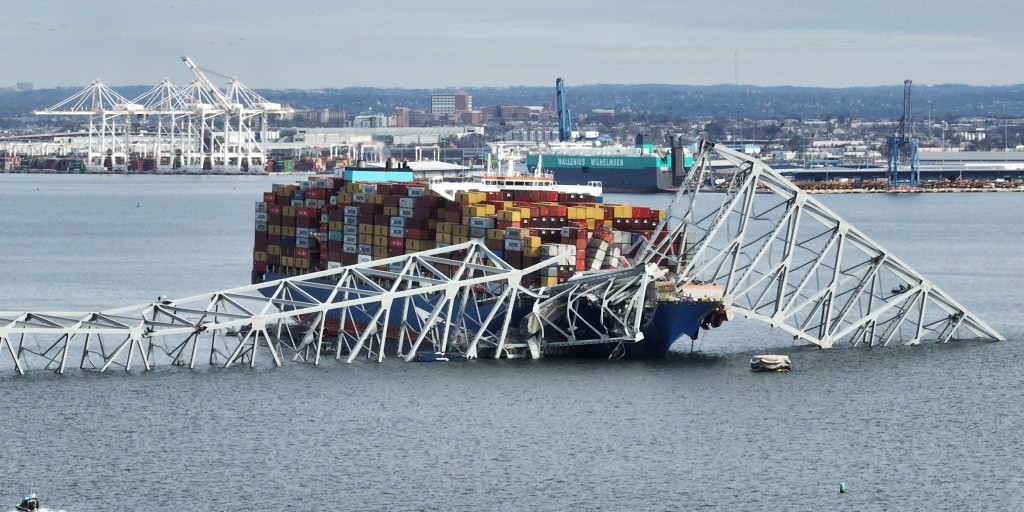 Ship operators involved in Baltimore bridge collapse charged with misconduct and obstruction